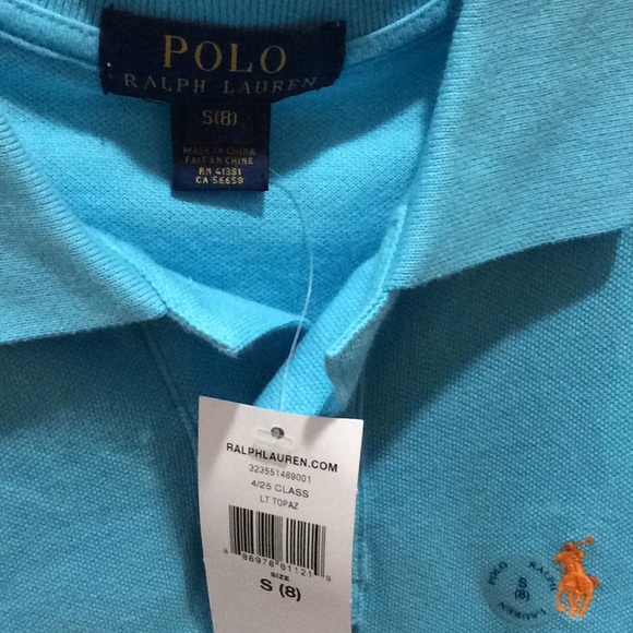NWT Vibrant Blue Boys Polo - Picture 4 of 4